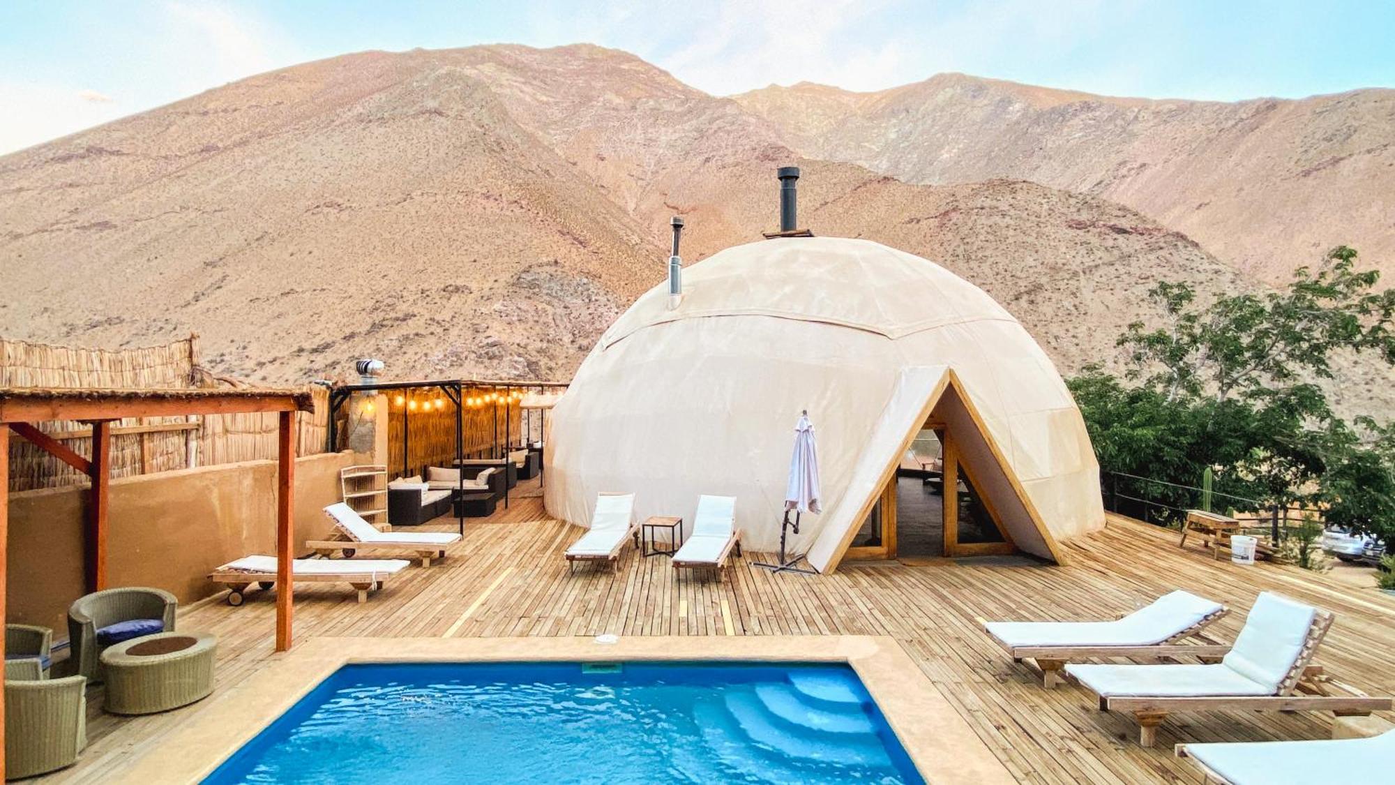 Milodge Elqui Domos Pisco Elqui Bagian luar foto